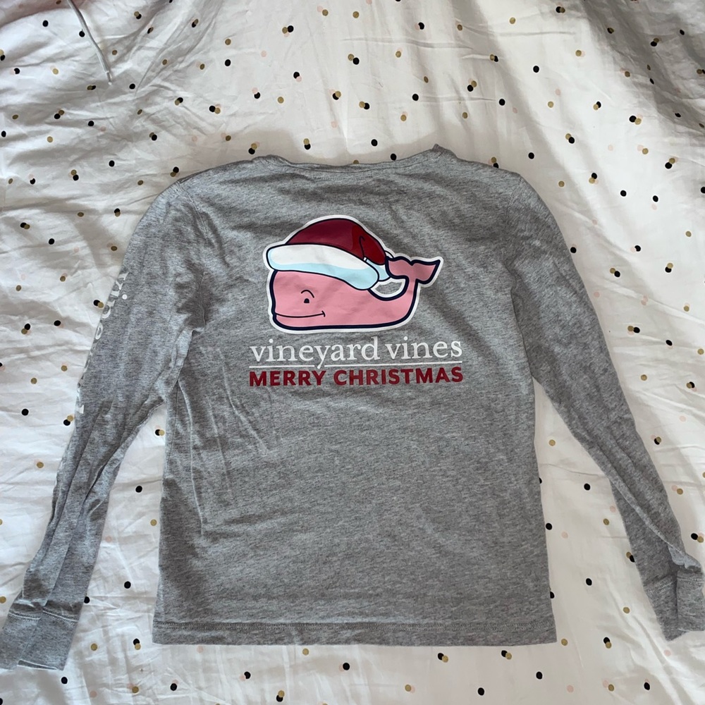 Vineyard Vines Christmas shirt worn once size 10 to 12